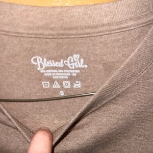 Blessed Girl Women's Long Sleeve Tee - Brown